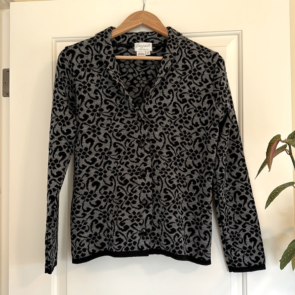 Cherry Lewis Wool Blend Cardigan Sweater